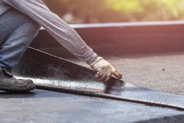 Professional Basement Waterproofing technician working in Shelby, IN